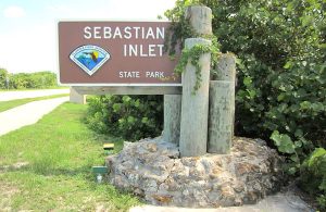 Sebastian Inlet State Park entrance near A1A.