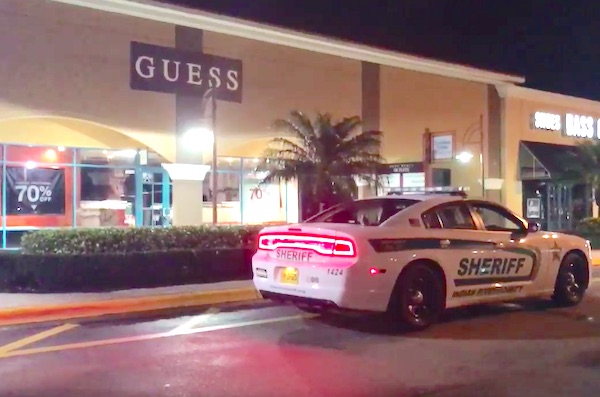 A man robbed a Guess store at the Vero Beach Outlet Mall at gunpoint.