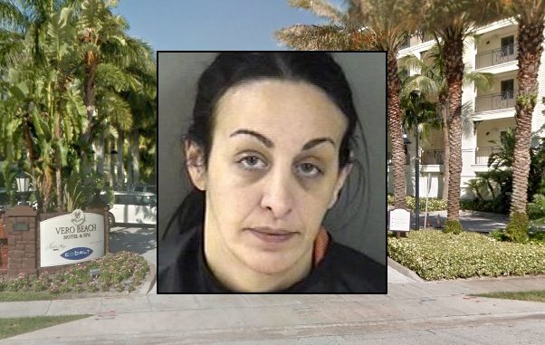Woman arrested after throwing items in Vero Beach hotel.