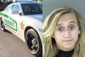 Woman walked out of Walmart with coffee maker and motorcycle helmet in Vero Beach.