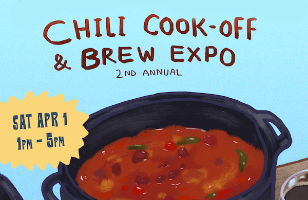 The 2nd annual Brews N' Beans Chili Cook-Off Brew Expo that will take place on Saturday, April 1, from 1-5 p.m. at Pareidolia Brewing Co.