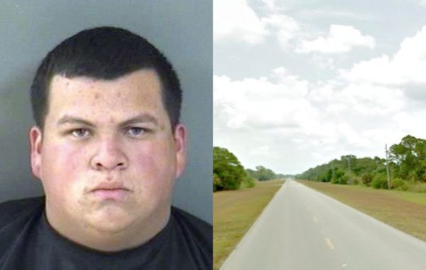Vero Beach man seen texting and driving without a driver's license in Fellsmere.