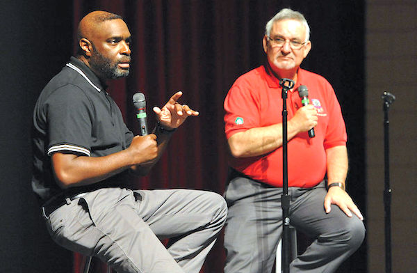 Antwone Fisher and Rick Miller will present The Soul, Science and Culture Of Hope at Vero Beach High School.