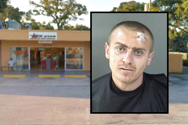 Manager at Red Star Discount Coin Laundry in Vero Beach was attacked by one of his customers.