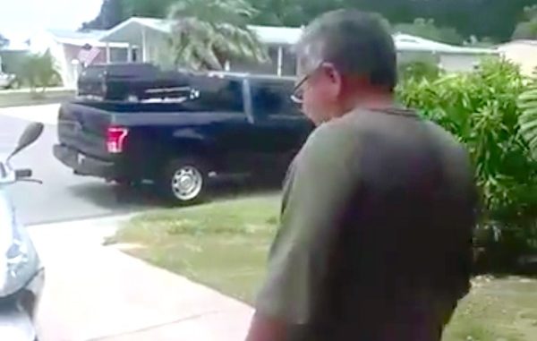 Man gets fed up with nosy neighbor and records him in Barefoot Bay.