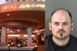 Vero Beach patrons complain to AMC staff about an intoxicated man harassing them during movie.