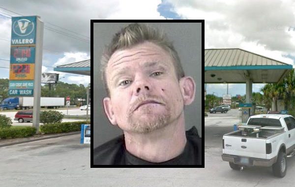 Gas station customers call about a man punching windshields in Vero Beach.