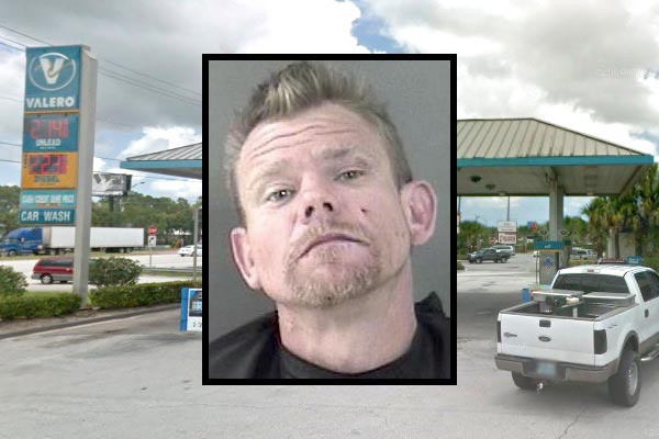 Gas station customers call about a man punching windshields in Vero Beach.