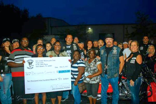 Vero Beach motorcycle club Iron Order raises money for Deputy Garry Chambliss' children.