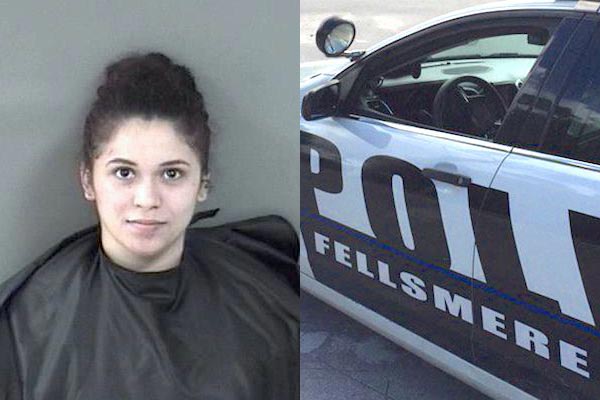 19-year-old woman arrested for battery on a law enforcement officer in Fellsmere.