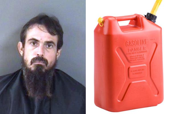 Vero Beach man caught siphoning gas from cars in church parking lot.