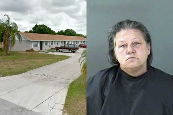 Woman screams at residences from the street in Vero Beach.
