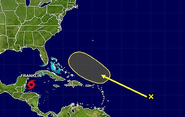 There are unfavorable environmental conditions that should limit the development of any storm during the next several days.