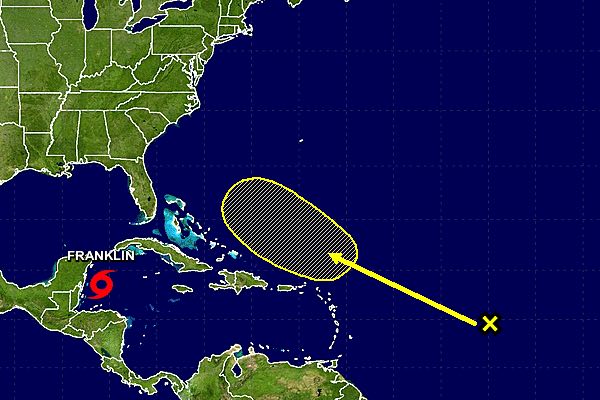 There are unfavorable environmental conditions that should limit the development of any storm during the next several days.