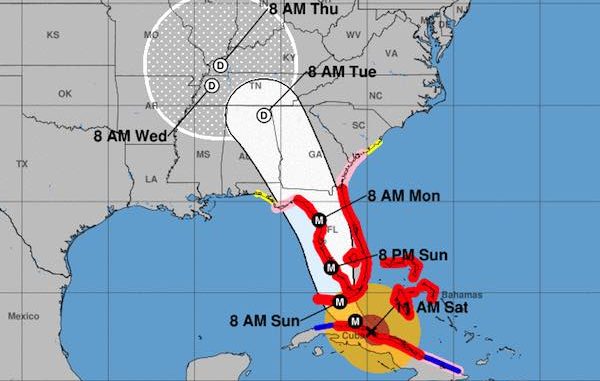 Hurricane Irma Spaghetti Chart