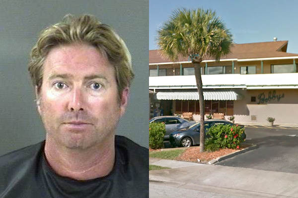 Vero Beach man arrested after punching bar windows at Bobby's Restaurant.
