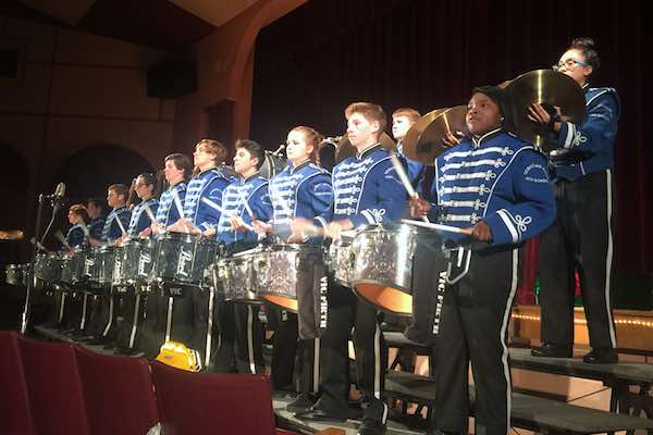 SRHS drumline during Prism 2017.