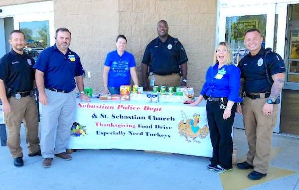 Sebastian Police Department and the St. Sebastian Catholic Church hosted a turkey drive at Walmart to help families in need for Thanksgiving.