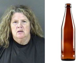 Vero Beach woman strikes boyfriend with beer bottle when he doesn't come to dinner.