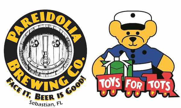 Pareidolia Brewing Company in Sebastian will host an event that will benefit Toys for Tots.