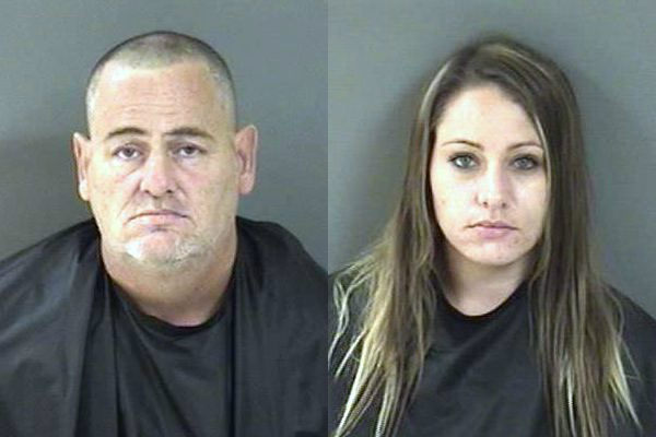 Two people were arrested for stealing items donated to the Humane Society of Vero Beach.