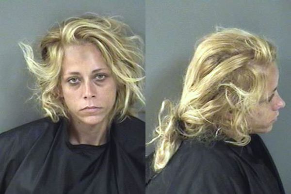 A woman in Vero Beach is back behind bars after using someone's debit card to order pizza from Domino's.