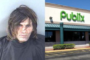 A Sebastian man was arrested on multiple charges after scaring people at the Publix in the Riverwalk Plaza.