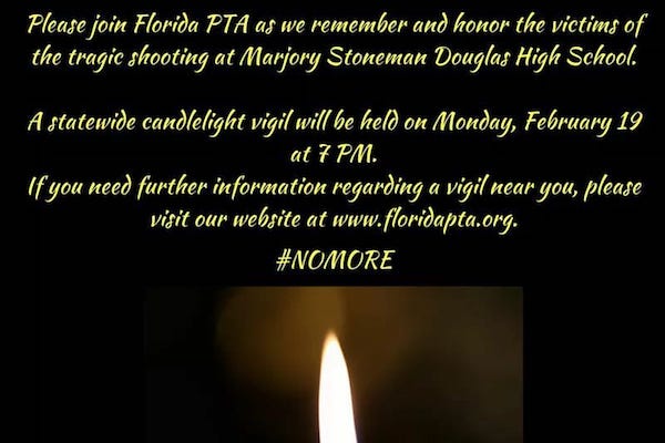 Indian River County Council PTA would like to invite everyone to a nationwide vigil in honor.