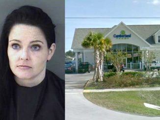 Lindsey Nichole Theissen, 32, allegedly bit her mother for taking too long to drive her for cigarettes in Sebastian.