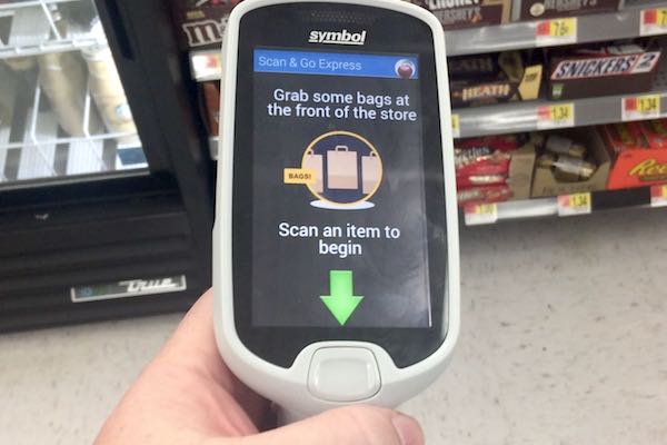 Sebastian Walmart Scan & Go devices are to help customers scan their items while shopping. (Photo: Andy Hodges)