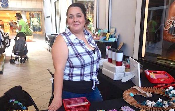 Andrea Lopez of "Pinning Memories" at the Artisans at the Mall event in March.