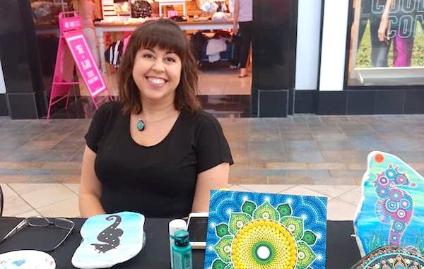 Pictured here is Dena Cassidente, a vendor at HALO's Artisans at the Mall in Vero Beach.