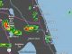 Weather radar showing Sebastian, Fellsmere, and Vero Beach at 4:38 p.m.