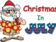 Christmas in July will be at Riverview Park in Sebastian, Florida.