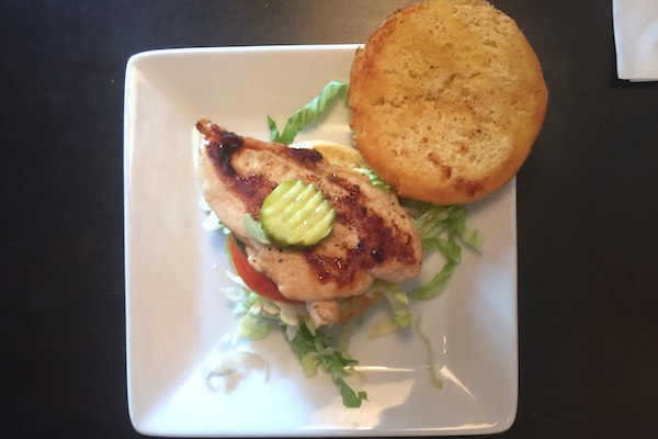 Grilled chicken sandwich from the new menu at Ruby Tuesday in Sebastian, Florida.