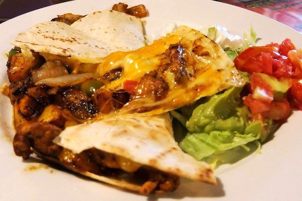 Ay Jalisco Sebastian Mexican restaurant features quesadillas with mango.