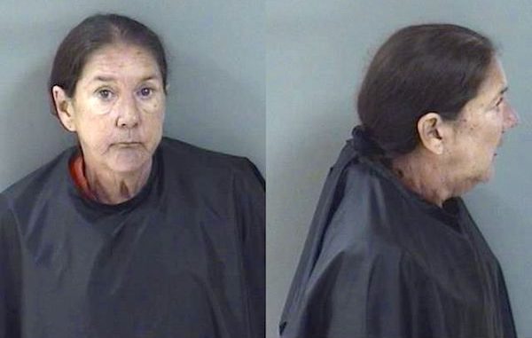 A woman was arrested at Walmart after crashing her car into a light pole in Vero Beach, Florida.