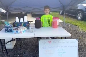 A boy in Vero Lake Estates is raising money to help her neighbors.