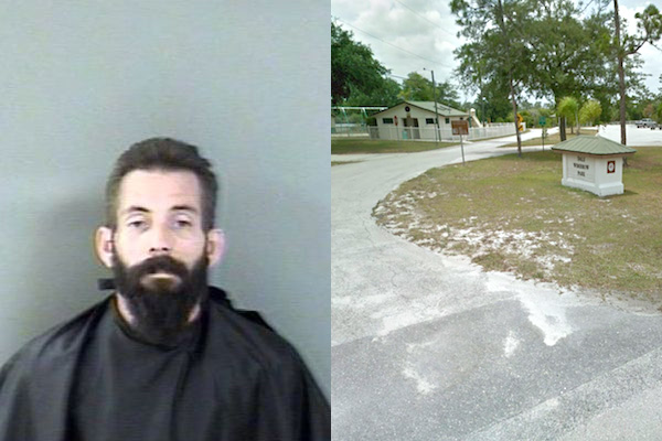 Police receive calls about an intoxicated man at park in Roseland, Florida.