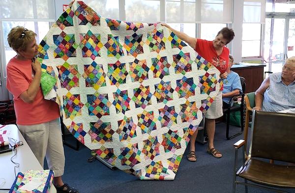 Sebastian Quilter's Guild Presents 155 Quilts to 6 Charities in Sebastian, Florida.