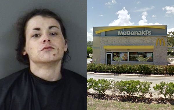 Man damages deputy's patrol car at McDonald's in Sebastian, Florida.