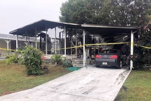 Barefoot Bay man sets house on fire while shooting gunfire in Micco, Florida. (Photo: Zach Broome)