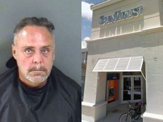 Man tries to cash stolen check at Suntrust Bank in Sebastian, Florida.