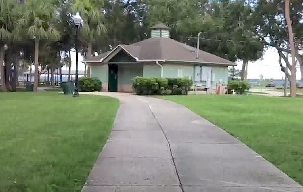 A woman said she was attacked in the women's restroom at Riverview Park in Sebastian, Florida.