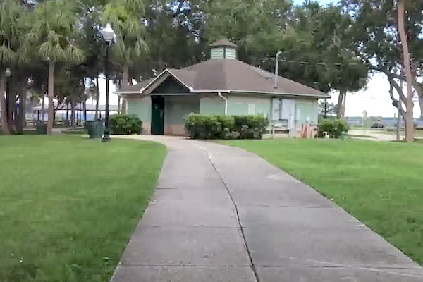 A woman said she was attacked in the women's restroom at Riverview Park in Sebastian, Florida.
