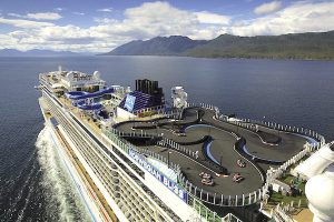 Norwegian Bliss is the biggest cruise ship sailing Alaska.