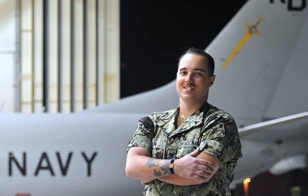 Joe Cain was recognized by his Navy Patrol Squadron.