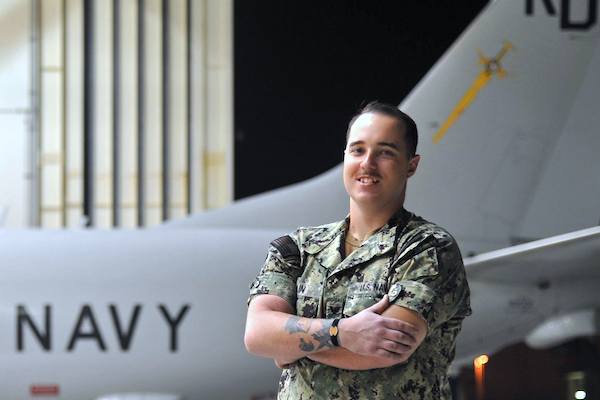 Joe Cain was recognized by his Navy Patrol Squadron.