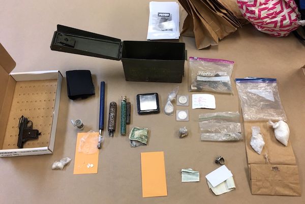 Deputies found a loaded .25 caliber pistol, three homemade suppressors, 130 grams of crystal methamphetamine, small amounts of LSD and marijuana, a digital scale, and counterfeit money. 