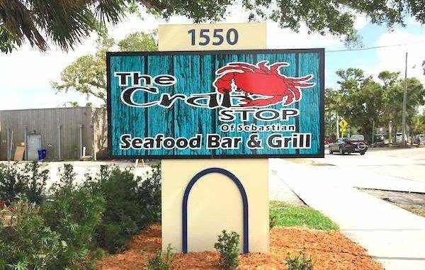 Crab Stop in Sebastian, Florida.